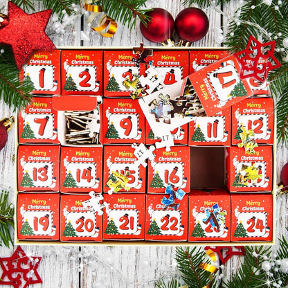 Adventskalender Weihnachtspuzzle 1008 Teile Weihnachtsmann Geschenke