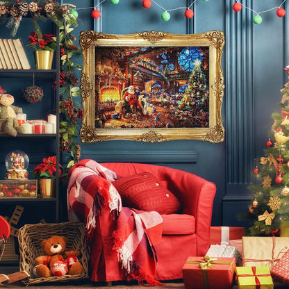 Adventskalender 2024 Weihnachtspuzzle Weihnachtsmann 1008 Teile