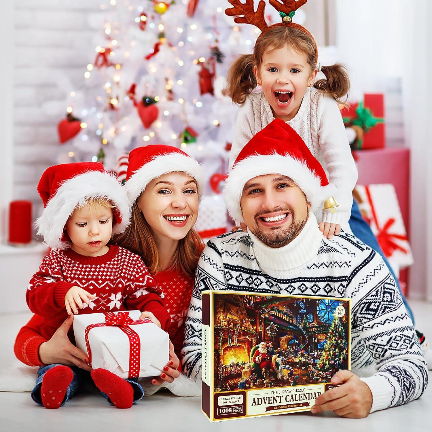 Adventskalender 2024 Weihnachtspuzzle mit 1008