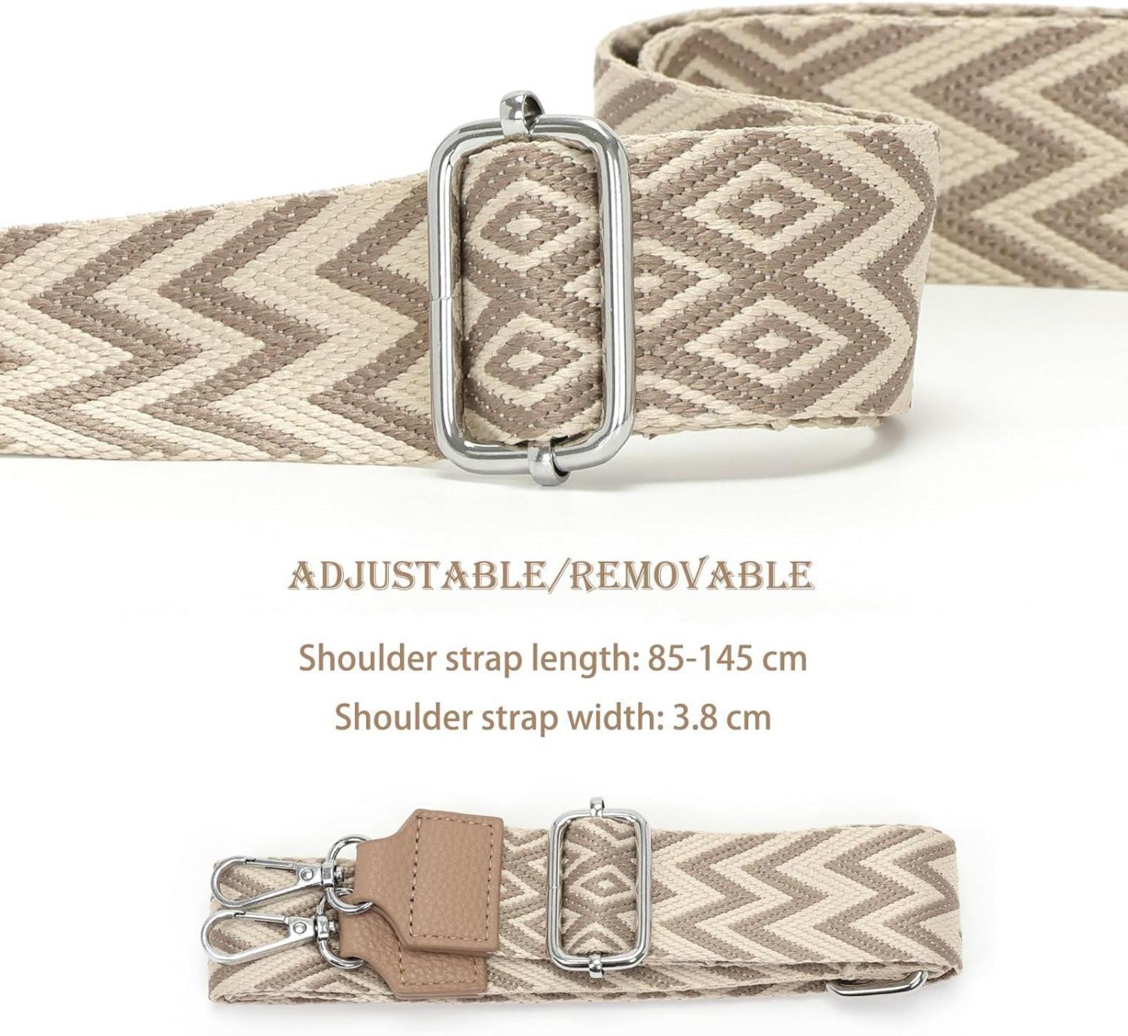 Umhängetasche Damen Klein Crossbody Bag Handtasche 5 Taschen 7 Fächer