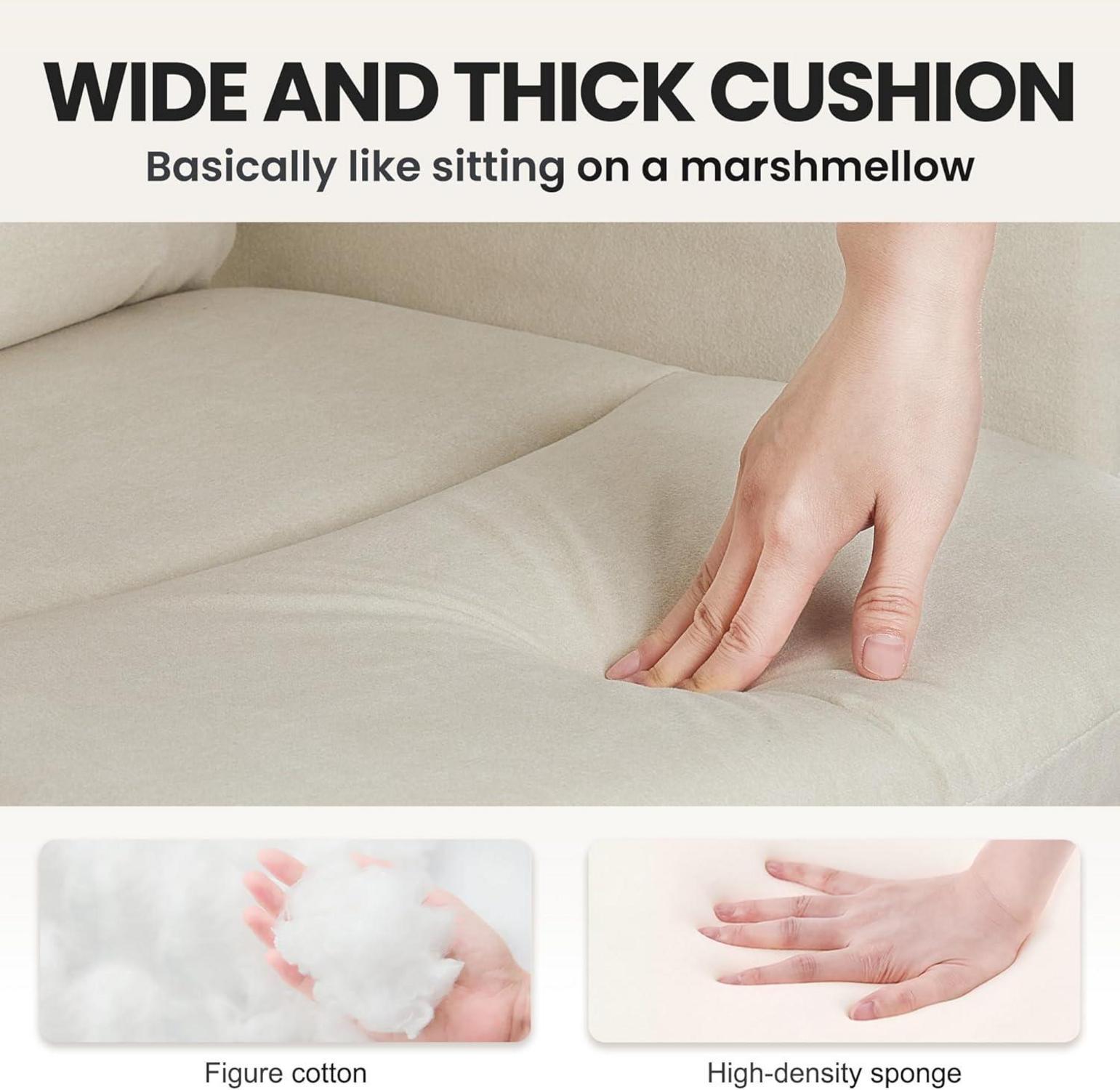 Schminktisch Stuhl mit Rollen Bürostuhl Beige Ergonomisch Robust und Stabil