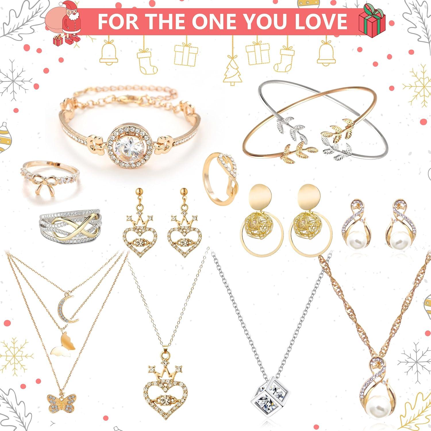 ZJTAPE Schmuck Adventskalender Frauen 2024 - 12
