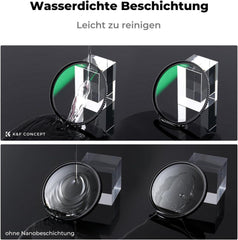 52mm Filterset Polfilter UV ND1000 Schutz Zubehör CNC Rahmen optisches Glas B+W-Kompatibel