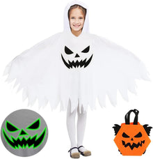 Geister Kostüm für Kinder Halloween Umhang