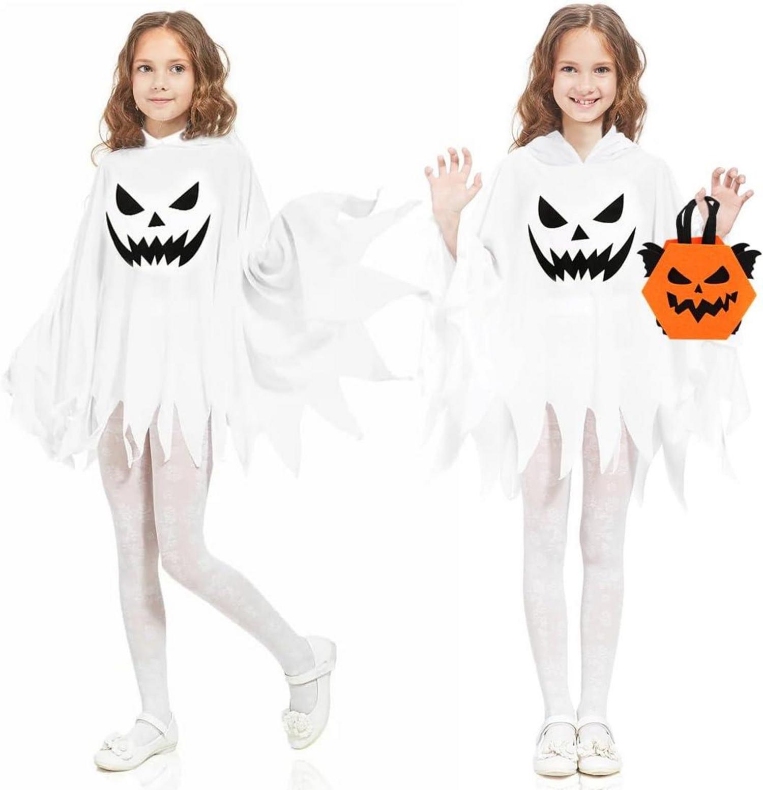 Sprinlot Geister Kostüm Umhang Kinder Halloween Gespenst
