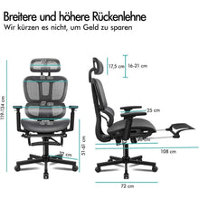 ALFORDSON Ergonomischer Bürostuhl mit