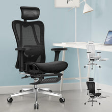 Ergonomischer Bürostuhl mit 3D-Armlehne, Kopfstütze, Wippfunktion