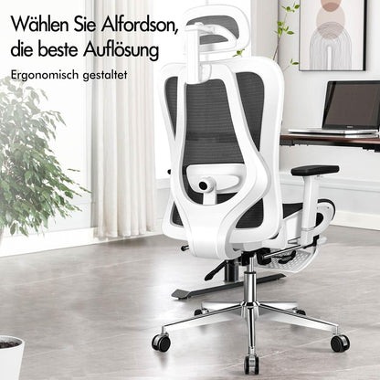 ALFORDSON Bürostuhl Ergonomischer Schreibtischstuhl Netzstuhl bis 180 kg