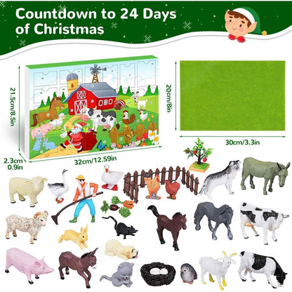 iZoeL Adventskalender 2024 Bauerhof Tiere 3-10 Jahre Kinder