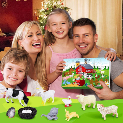 Adventskalender 2024 Kinder Bauerhof Tiere 3-10 Jahre
