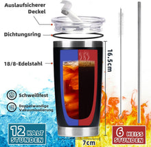 Romantischer Pinguin Kaffeebecher 600ml für