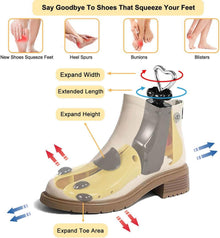 Schuhdehner für Damen und Herren - 4-Wege Schuhspanner, Gelb