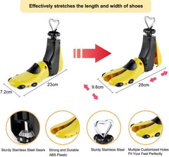 Schuhdehner Schuhspanner 4-Wege Schuhweiter Gelb 37-43