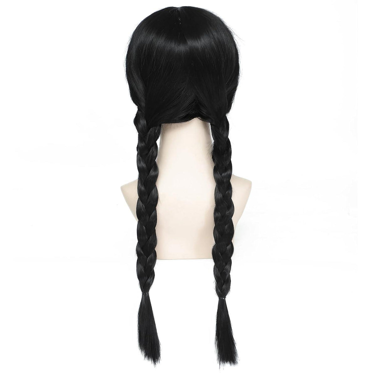 Geflochtene Cosplay Perücke Schwarz – Verstellbar & Halloween-Look