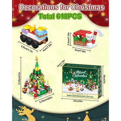 Adventskalender 2024 Kinder Bausteine Weihnachten Jungen