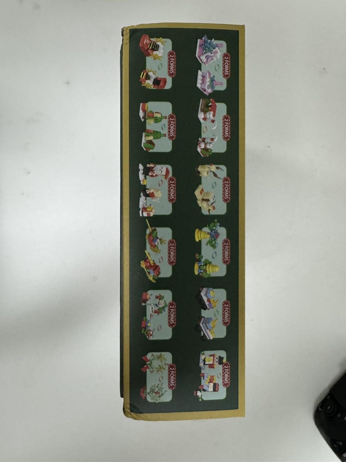 Adventskalender 2024 Kinder Bausteine Weihnachten 12 in 1 Blocks für Jungen Mädchen