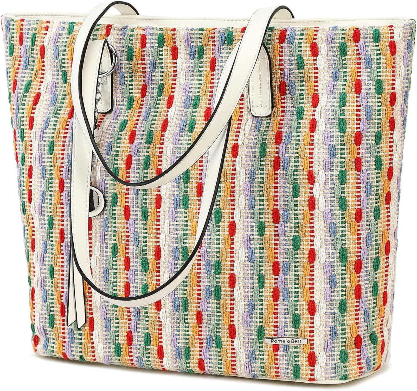 Damen Handtasche Shopper Groß Büro Schule Einkauf Blumen Design
