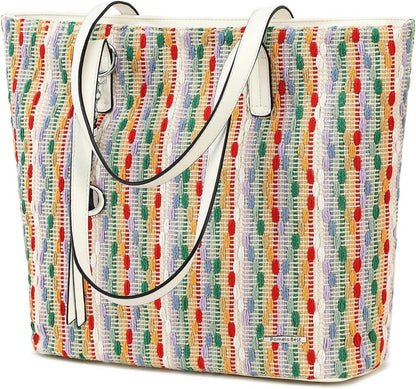 Damen Handtasche Shopper Groß Büro Schule Einkauf Blumen Design