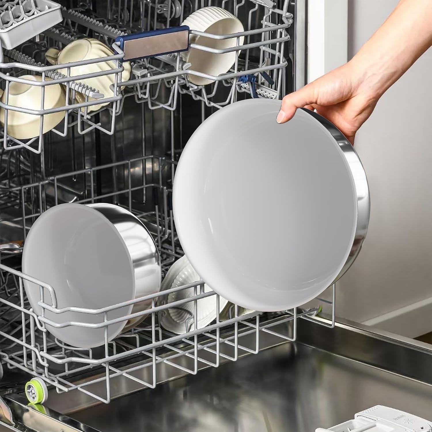 Edelstahl Töpfe Pfannen Set Induktion Antihaft abnehmbar Glasdeckel