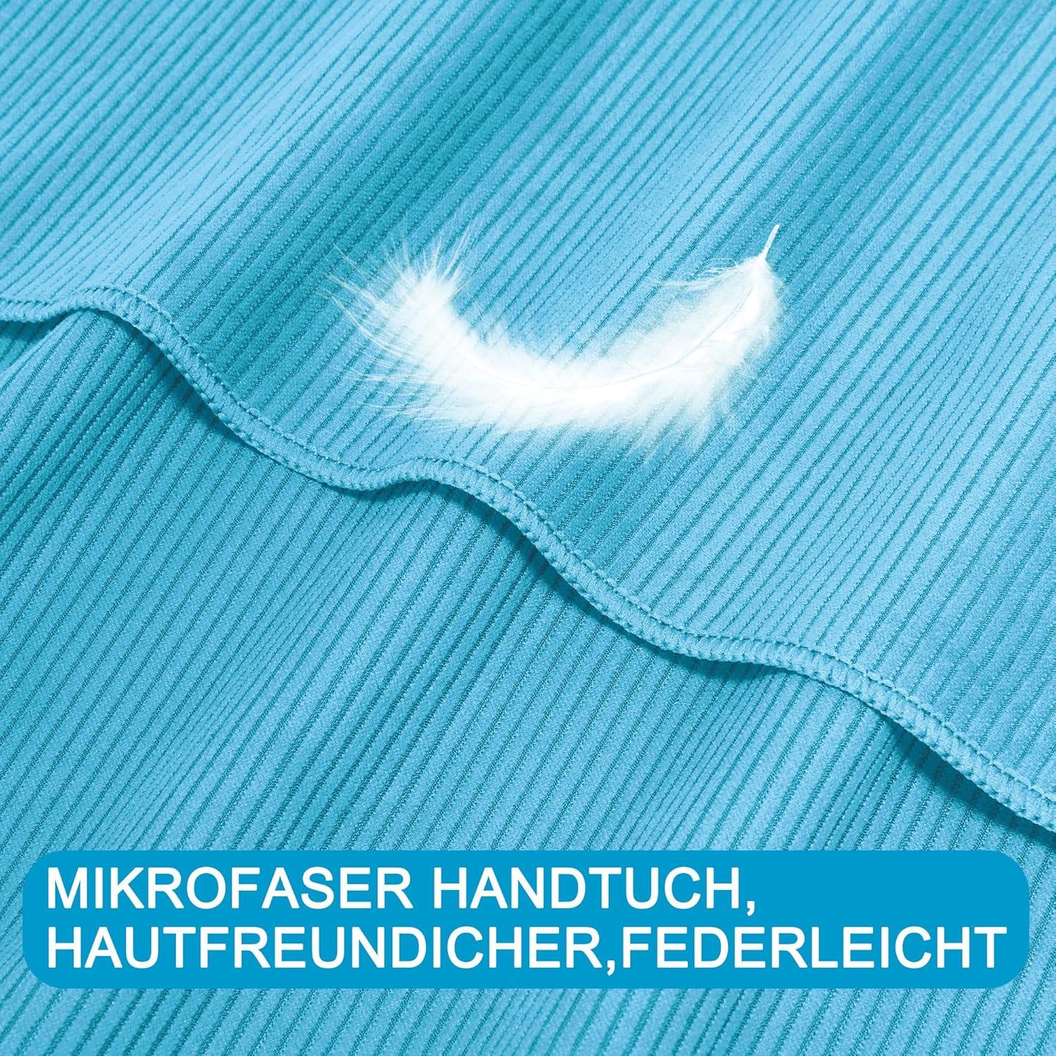 Mikrofaser Handtuch Set Fitness Sport Outdoor 100x50cm 3