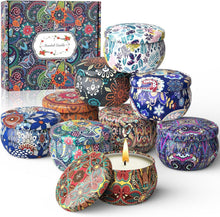 Duftkerzen Geschenkset 9er-Pack Sojawachs Aromatherapie Retro