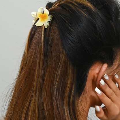 6er Set Niedliche Blumen Haarklammern Acryl Clips 4cm