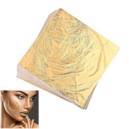 100 Blatt Blattgoldfolie zum Basteln & Dekorieren