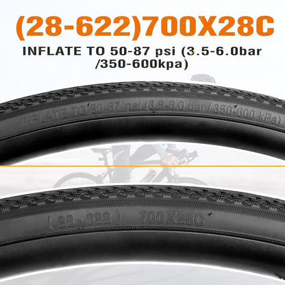 2er Pack Rennrad Reifen 700x28c/32c/35c Fahrradreifen Fahrradmantel