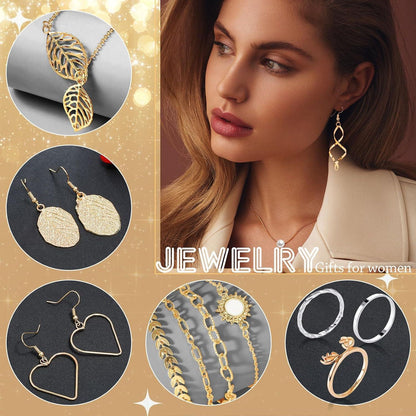 Adventskalender 2024 Frauen Mädchen Retro Grün Schmuck