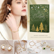 Adventskalender 2024 Frauen Mädchen Retro Grün Schmuck