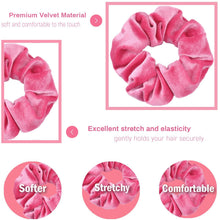 Rosa Samthaargummis Damen Mädchen Haarschmuck 12 Stück
