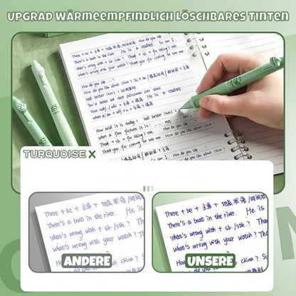 Radierbarer Kugelschreiber 4 Stück Kuli Panda Eiscreme Kuchen