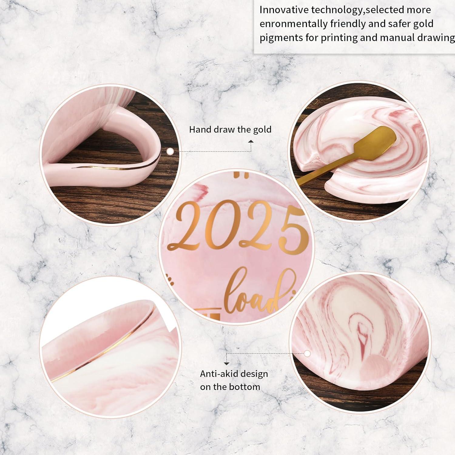 Marmor Kaffeetasse 400ml Rosa Geschenk werdende Mama Loading 2025