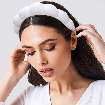 Spa Schwamm Stirnband Damen Gesichtsreinigung Frottee Make-up Haarband 2