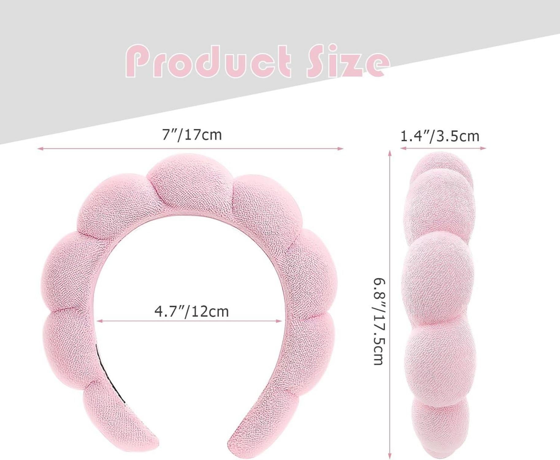Spa-Stirnband Damen Schwamm Makeup Hautpflege Frottee 2