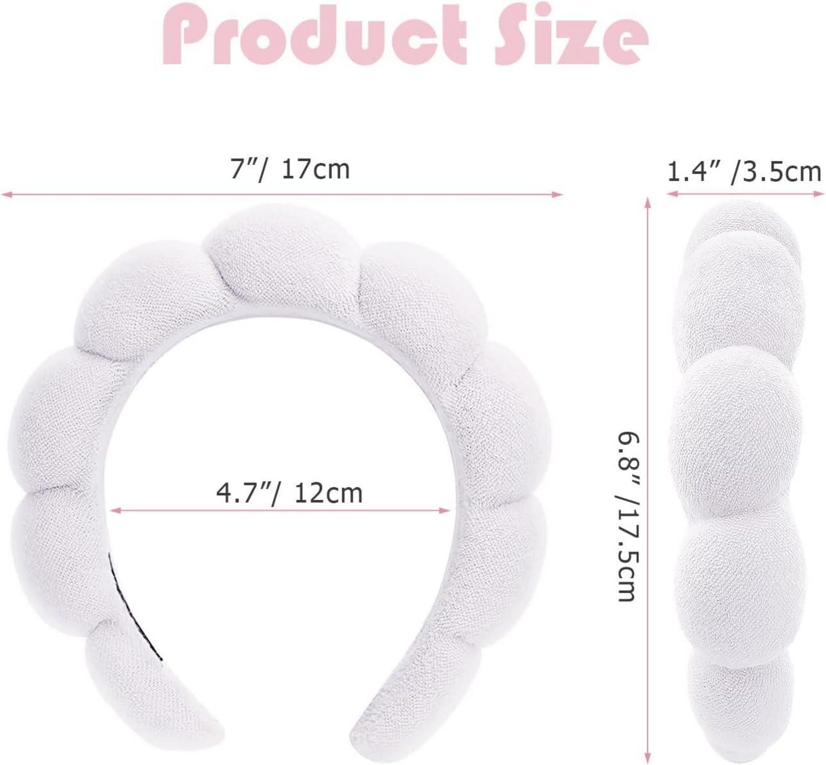 Flauschiges Wolken Stirnband Makeup Hautpflege 2er Set