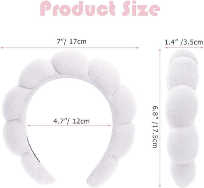 Flauschiges Wolken Stirnband Makeup Hautpflege 2er Set