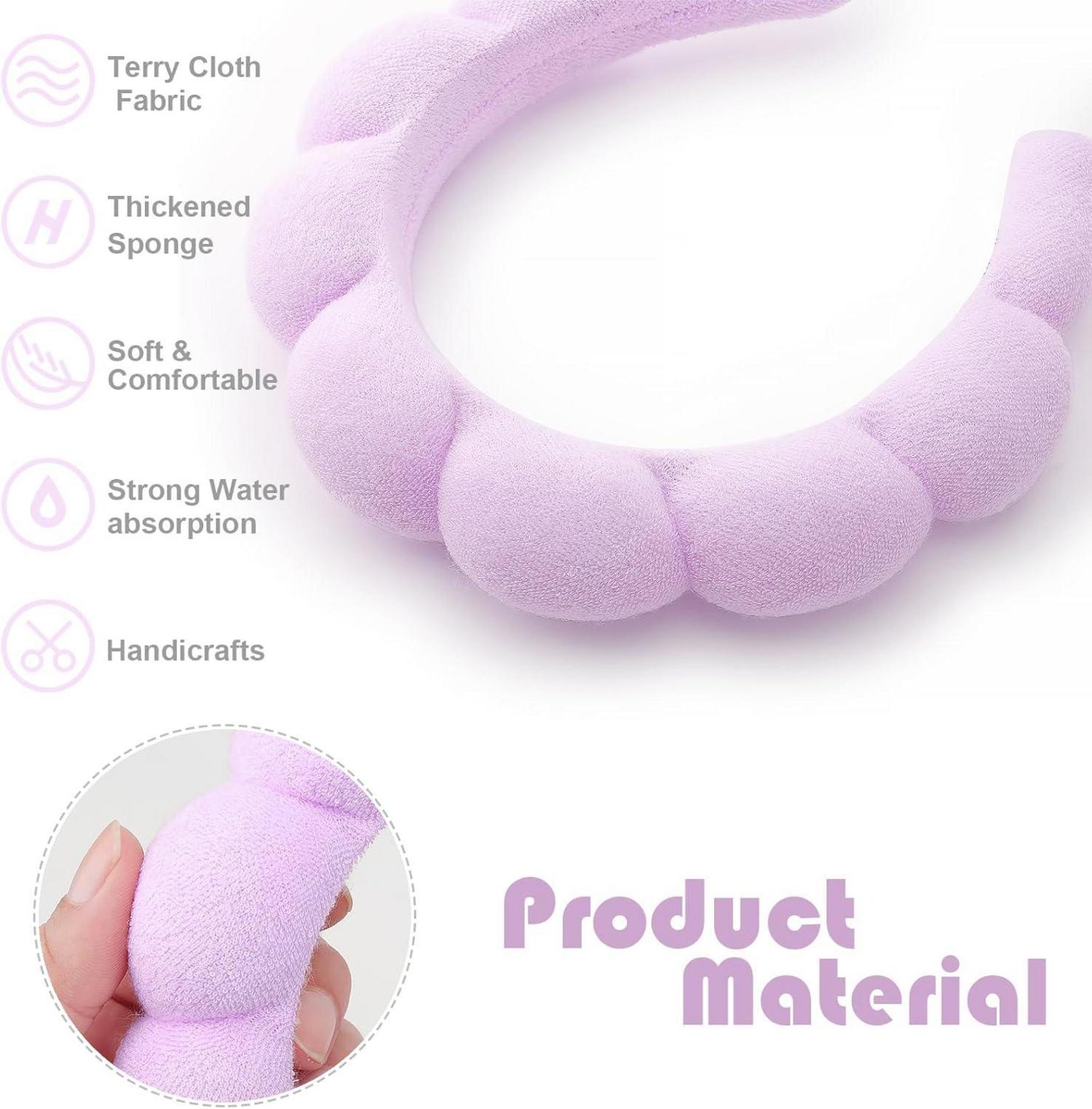 Spa-Stirnband Damen Schwamm Stirnband Waschen Gesicht Frottee Makeup