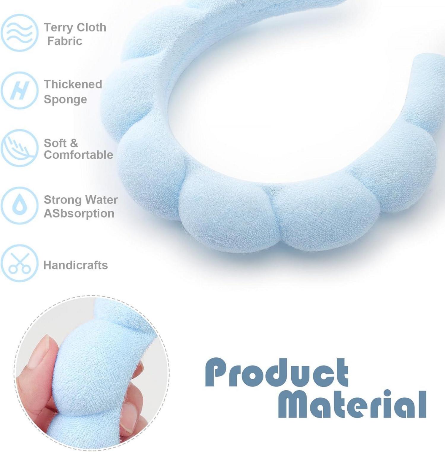 Spa-Stirnband Damen Schwamm Frottee Makeup Hautpflege 2 Pc Sponge Hair