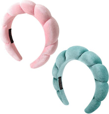 Spa-Stirnband Wolken Frottee Gesichtspflege Makeup 2 Pcs Sponge Hair
