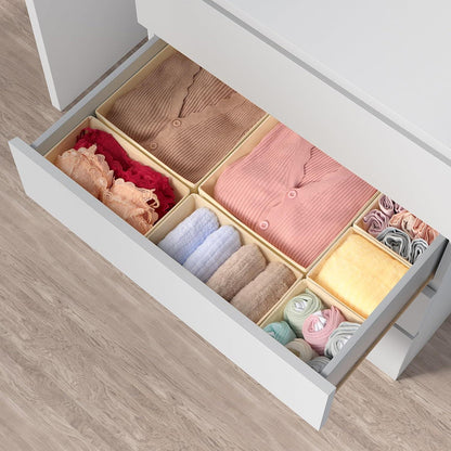 Schubladen Organizer für Malm Kommode, 14-teilig, Beige