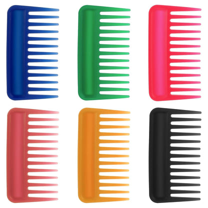 Lockenkamm Haarkamm mit breiten Zähnen für lockiges Haar - 6er Set