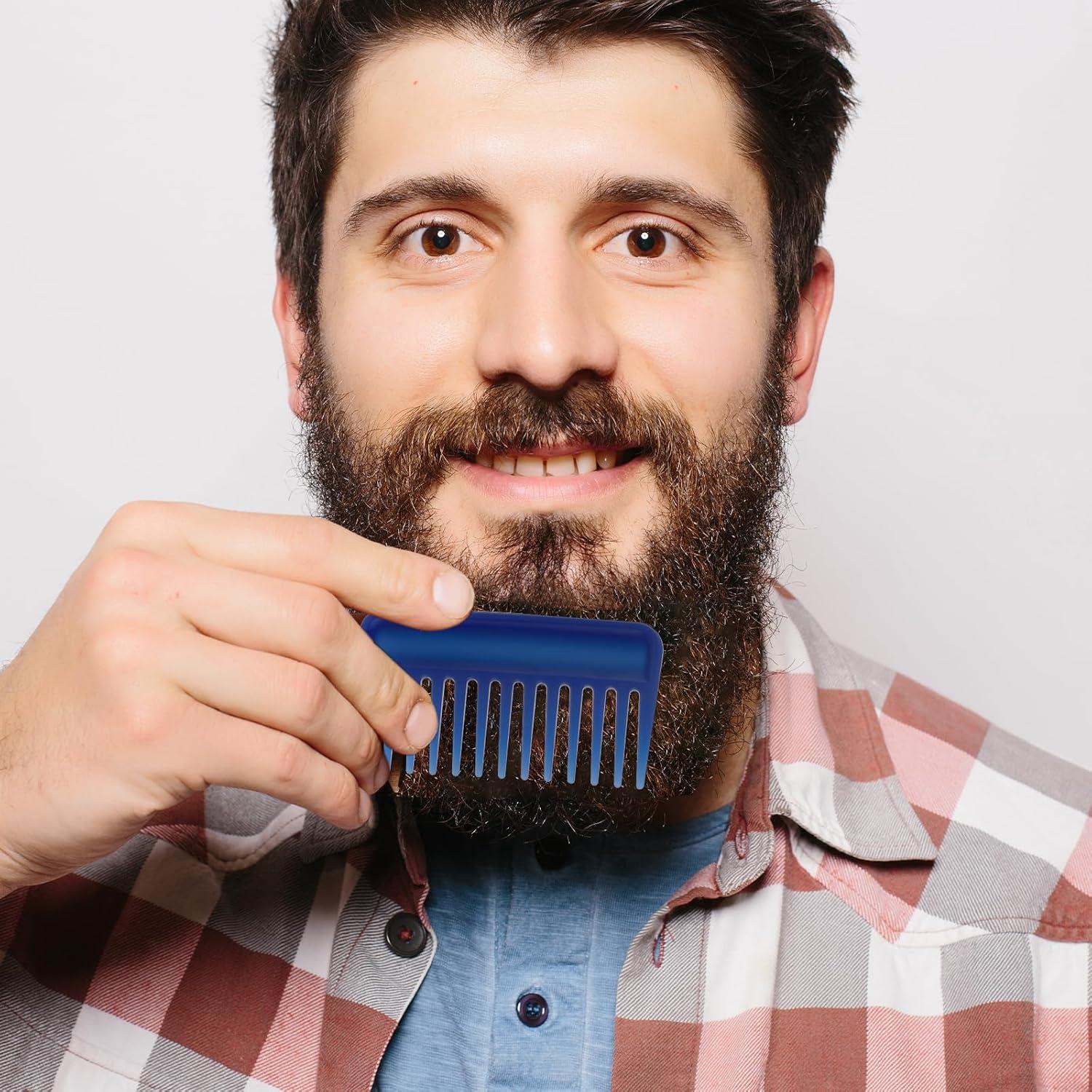 Lockenkamm Haarkamm 6 Stück breite Zähne Frauen Männer Mini Styling