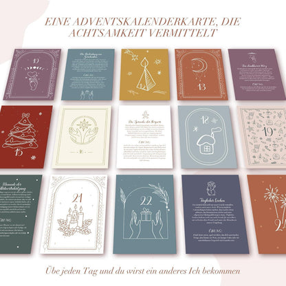 Achtsamkeit Adventskalender 2024 mit 24 Botschaften