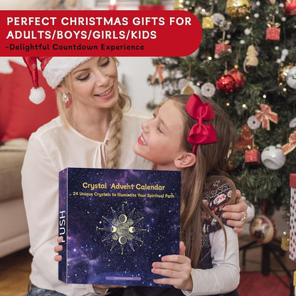 ANOTION Edelstein Adventskalender 2024 - 24 Tage Chakra