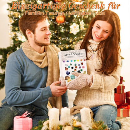 Adventskalender 2024 Chakra-Kristalle Weihnachts Countdown