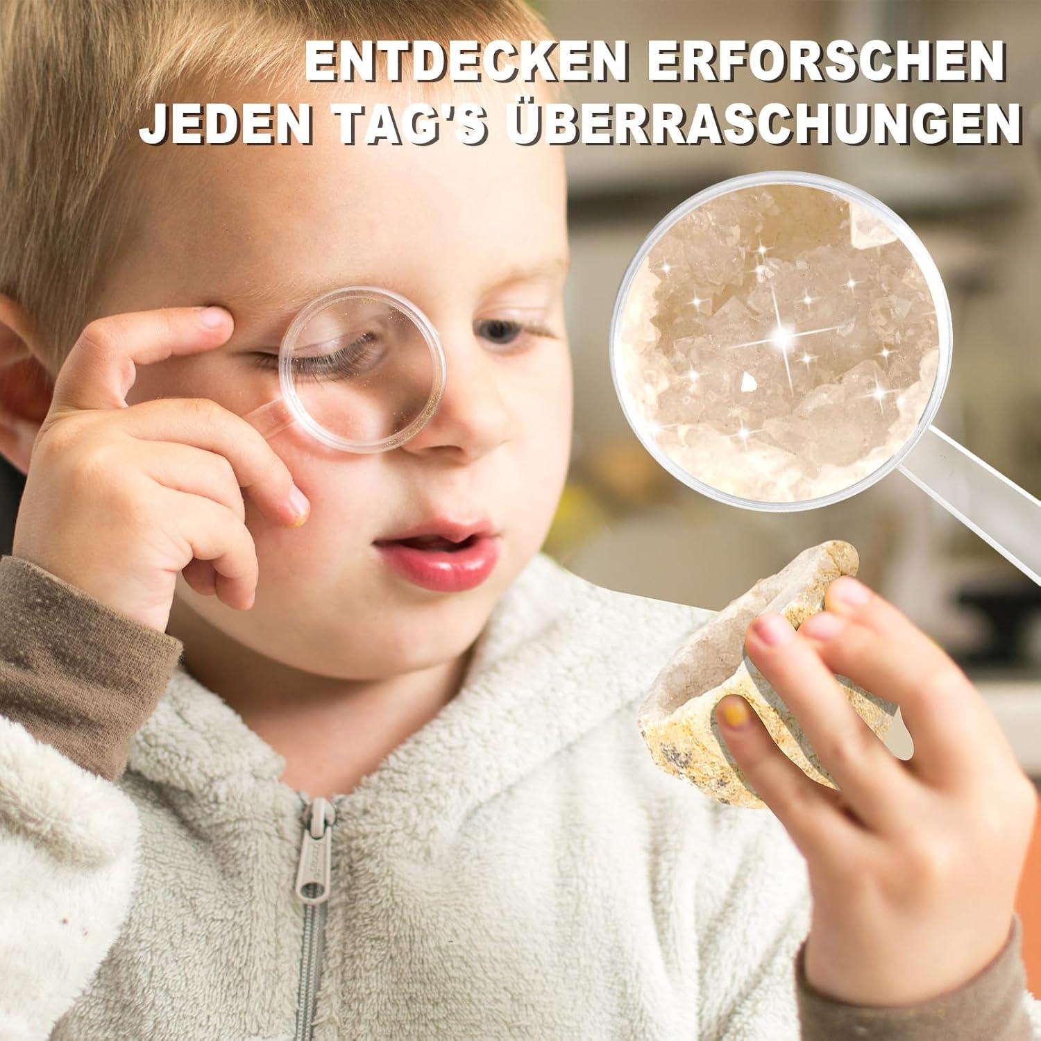 Kristalle Adventskalender 2024 für Kinder - Gesteine Mineralien Weihnachtsgeschenk