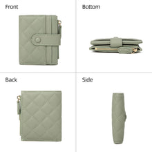 Damen Geldbörse Leder Klein, Bifold Portemonnaie