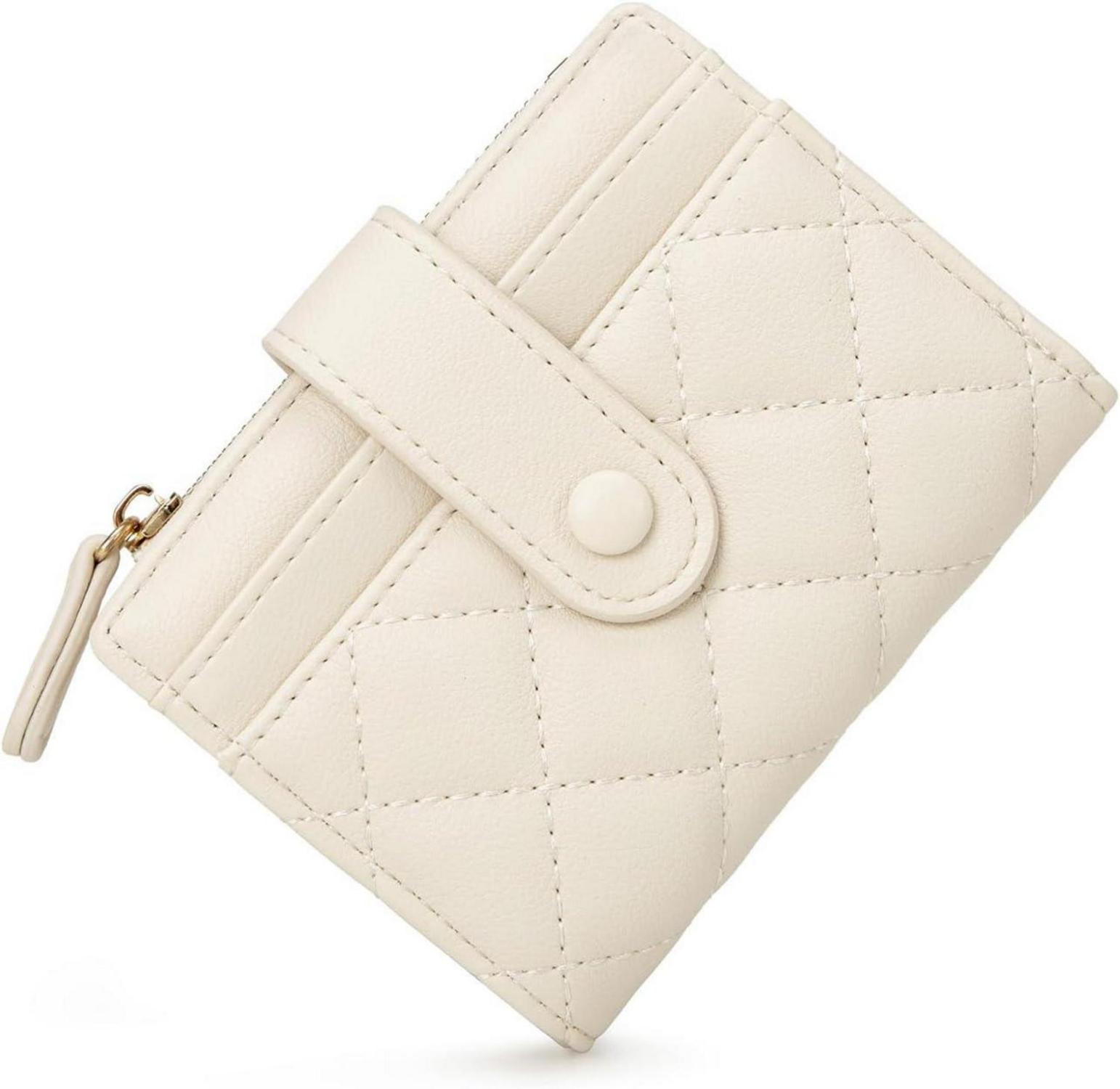 Damen Geldbörse Klein Bifold Leder Portemonnaie