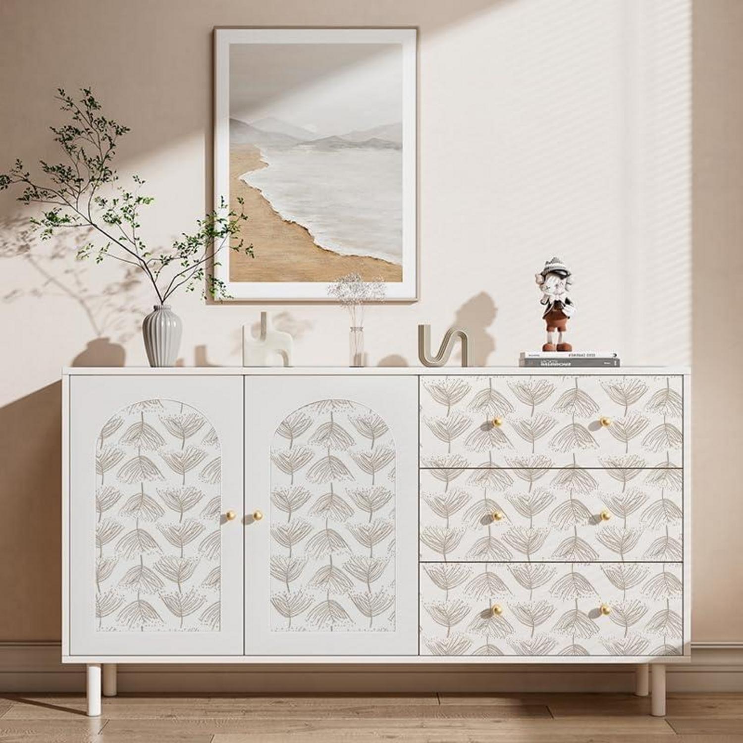 Selbstklebende Tapete Moderner Beige Möbelaufkleber wasserdicht 0.4W x 3L m